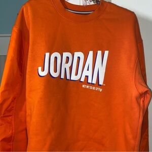 Bright Orange Jordan Crew Neck
